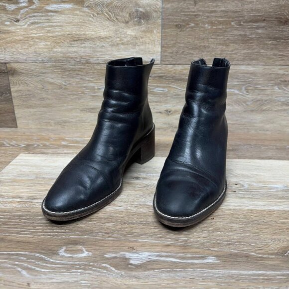 Cole Haan Winnie Grand Black Leather Booties Women's Size 7.5 - Picture 1 of 7